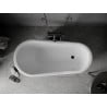 Mexen Retro freistehende Badewanne 150 x 73 cm, weiß/schwarz, schwarze Beine - 53251507375-70