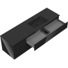Mexen Orio armadietto da bagno 160 cm con lavabo Otis destro, 2S, 1D, nero lucido/nero opaco - 91A13-16047-3-BBFFF70-W18P71