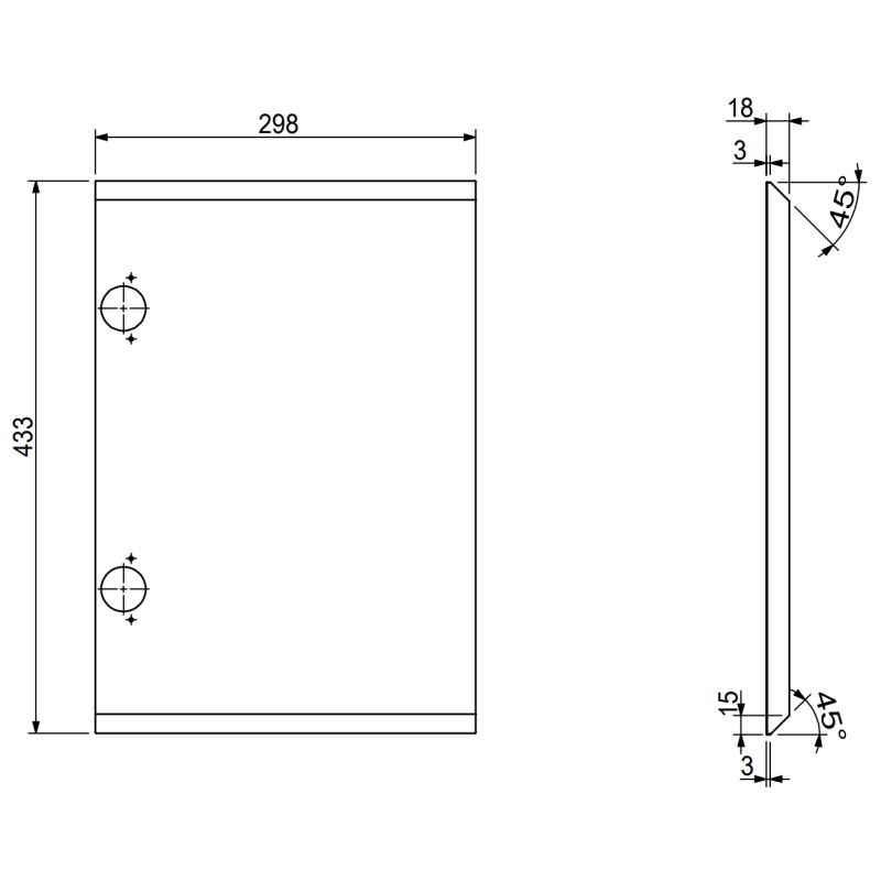 Mexen Rivel szafka łazienkowa 90 cm z umywalką Otis lewą, 2S, 1D, ryflowana, grafit mat/biała mat - 91A23-09047-3-BBFFF66-W18L01