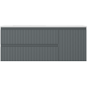 Mexen Rivel badkamerkast 120 cm met wastafel Otis links, 2S, 1D, gegolfd, grafiet/wit mat - 91A23-12047-3-BBFFF66-W18L01