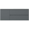 Mexen Rivel mobile bagno 120 cm con lavello Otis destro, 2S, 1D, scanalato, grafite/bianco opaco - 91A23-12047-3-BBFFF66-W18P01