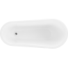 Mexen Retro freestanding bath 170 x 75 cm, white, chrome legs - 53251707500-00