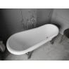 Mexen Retro freistehende Badewanne 170 x 75 cm, weiß, Beine chrom - 53251707500-00