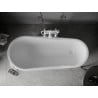 Mexen Retro freestanding bath 170 x 75 cm, white, white legs - 53251707500-20