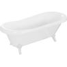 Mexen Retro freestanding bath 170 x 75 cm, white, white legs - 53251707500-20