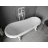 Mexen Retro freistehende Badewanne 170 x 75 cm, weiß, weiße Beine - 53251707500-20
