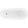 Mexen Retro 170 x 75 cm Freestanding Bath, White, Gold Legs - 53251707500-50
