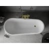 Mexen Retro vann, iseseisev 170 x 75 cm, valge, kuldsed jalad - 53251707500-50