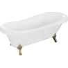 Mexen Retro vann, iseseisev 170 x 75 cm, valge, kuldsed jalad - 53251707500-50