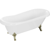 Mexen Retro vasca da bagno freestanding 170 x 75 cm, bianca, gambe dorate - 53251707500-50