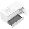 Mexen Orio armoire de salle de bain 100 cm avec lavabo Vela gauche, 2S, 1D, blanc mat - 91A13-10047-3-BBFFFF01-W23L01