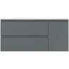Mexen Orio mobile da bagno 100 cm con lavabo Vela sinistro, 2S, 1D, grafite opaco/bianco opaco - 91A13-10047-3-BBFFF66-W23L01