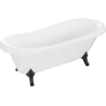 Mexen Retro ελεύθερη μπανιέρα 170 x 75 cm, λευκή, μαύρα πόδια - 53251707500-70