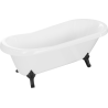 Mexen Retro freistehende Badewanne 170 x 75 cm, weiß, schwarze Beine - 53251707500-70