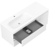 Mexen Orio meuble de salle de bain 120 cm avec lavabo Vela gauche, 2S, 1D, blanc mat - 91A13-12047-3-BBFFFF01-W23L01