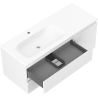 Mexen Orio mobile da bagno 120 cm con lavabo Vela sinistro, 2S, 1D, bianco opaco - 91A13-12047-3-BBFFFF01-W23L01