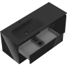 Mexen Orio mobile da bagno 120 cm con lavabo Vela sinistro, 2S, 1D, nero lucido/nero opaco - 91A13-12047-3-BBFFF70-W23L71