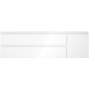 Mexen Orio badkamerkast 160 cm met wastafel Vela links, 2S, 1D, wit glans - 91A13-16047-3-BBFFF00-W23L00