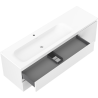 Mexen Orio meuble de salle de bains 160 cm avec lavabo Vela gauche, 2S, 1D, blanc mat - 91A13-16047-3-BBFFFF01-W23L01