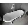 Mexen Retro freestanding bath 170 x 75 cm, white/black, white legs - 53251707575-20
