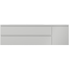 Mexen Orio 160 cm Badezimmerunterschrank mit Waschbecken Vela links, 2S, 1D, grau matt/weiß matt - 91A13-16047-3-BBFFF62-W23L01