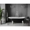 Mexen Retro freestanding bath 170 x 75 cm, white/black, white legs - 53251707575-20