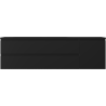 Mexen Orio Badezimmerschrank 160 cm mit Waschbecken Vela links, 2S, 1D, schwarz matt - 91A13-16047-3-BBFFF71-W23L71