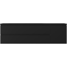 Mexen Orio bathroom cabinet 160 cm with Vela left basin, 2S, 1D, black matte - 91A13-16047-3-BBFFF71-W23L71