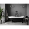 Mexen Retro slobodnostojeća kada 170 x 75 cm, bijela/crna, crne noge - 53251707575-70