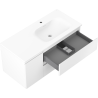 Mexen Orio armadietto da bagno 100 cm con lavabo Vela destro, 2S, 1D, bianco opaco - 91A13-10047-3-BBFFFF01-W23P01