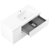 Mexen Orio mueble de baño 100 cm con lavabo Vela derecho, 2S, 1D, blanco mate - 91A13-10047-3-BBFFFF01-W23P01