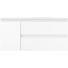 Mexen Orio Badezimmerunterschrank 100 cm mit Waschtisch Vela rechts, 2S, 1D, weiß matt - 91A13-10047-3-BBFFFF01-W23P01