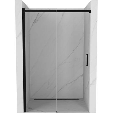 Mexen Omega Schiebetür für Dusche 110 cm, transparent, schwarz - 825-110-000-70-00