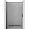 Mexen Omega Schiebetür für Dusche 110 cm, transparent, schwarz - 825-110-000-70-00