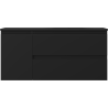 Mexen Orio bathroom cabinet 100 cm with Vela right-hand sink, 2S, 1D, black matte - 91A13-10047-3-BBFFF71-W23P71