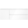 Mexen Orio 120 cm bathroom cabinet with Vela right sink, 2S, 1D, white gloss - 91A13-12047-3-BBFFF00-W23P00