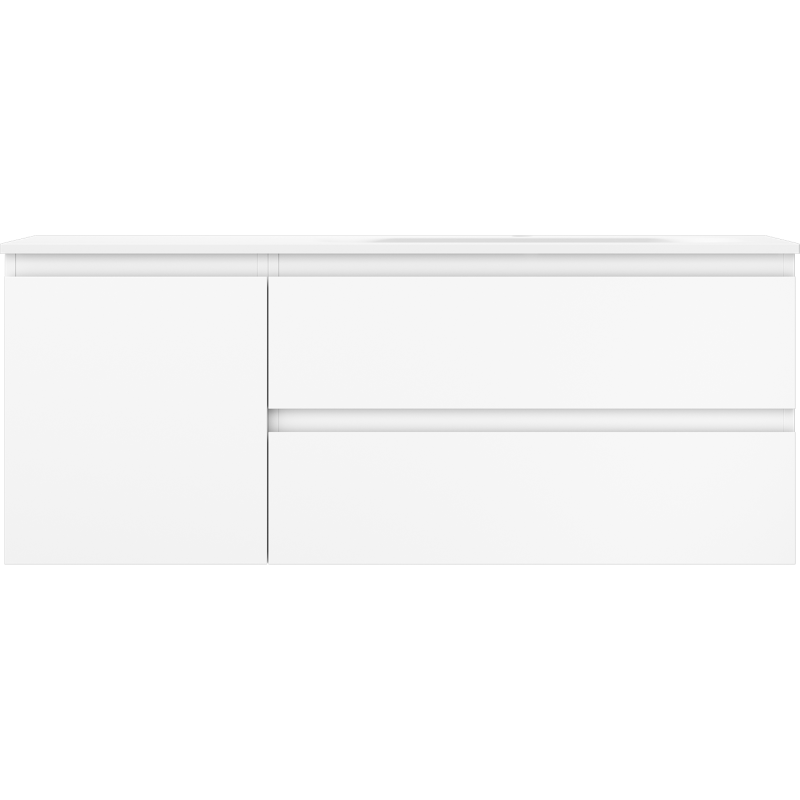 Mexen Orio badkamerkast 120 cm met wastafel Vela rechts, 2S, 1D, wit mat - 91A13-12047-3-BBFFFF01-W23P01