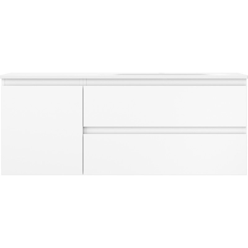 Mexen Orio meuble de salle de bains 120 cm avec lavabo Vela à droite, 2S, 1D, blanc mat - 91A13-12047-3-BBFFFF01-W23P01