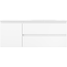 Mexen Orio mobile bagno 120 cm con lavabo Vela destro, 2S, 1D, bianco opaco - 91A13-12047-3-BBFFFF01-W23P01