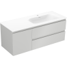 Mexen Orio armoire de salle de bain 120 cm avec lavabo Vela à droite, 2S, 1D, gris mat/blanc mat - 91A13-12047-3-BBFFF62-W23P01