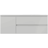 Mexen Orio szafka łazienkowa 120 cm z umywalką Vela prawą, 2S, 1D, szara mat/biała mat - 91A13-12047-3-BBFFF62-W23P01