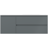 Mexen Orio Badezimmerschrank 120 cm mit Waschbecken Vela rechts, 2S, 1D, grafit matt/weiß matt - 91A13-12047-3-BBFFF66-W23P01