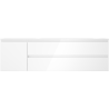 Mexen Orio badkamerkast 160 cm met wastafel Vela rechts, 2L, 1D, wit glans - 91A13-16047-3-BBFFF00-W23P00