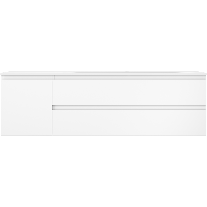 Mexen Orio badkamerkast 160 cm met wastafel Vela rechts, 2S, 1D, wit mat - 91A13-16047-3-BBFFFF01-W23P01