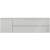 Mexen Orio bathroom cabinet 160 cm with Vela sink right, 2S, 1D, gray matte/white matte - 91A13-16047-3-BBFFF62-W23P01