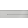 Mexen Orio mobile da bagno 160 cm con lavabo Vela destro, 2S, 1D, grigio opaco/bianco opaco - 91A13-16047-3-BBFFF62-W23P01