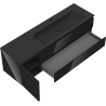 Mexen Orio meuble de salle de bain 160 cm avec lavabo Vela droit, 2S, 1D, noir brillant/noir mat - 91A13-16047-3-BBFFF70-W23P71