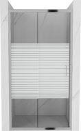 Mexen Apia sliding shower doors 90 cm, stripes, chrome - 845-090-000-01-20