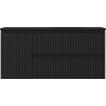 Mexen Rivel Badezimmerschrank 120 cm mit Waschbecken Vela rechts, 2S, 1D, gerillt, Schwarz matt - 91A23-10047-3-BBFFF71-W23P71