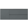 Mexen Rivel badkamerkast 120 cm met wastafel Vela rechts, 2S, 1D, geribbeld, grafiet/wit mat - 91A23-12047-3-BBFFF66-W23P01